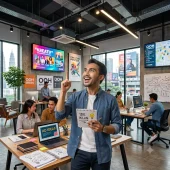Temukan tips kreatif untuk memilih videotron dan billboard